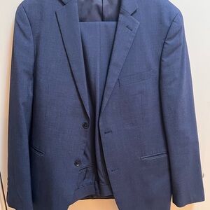 Alfani Navy Slim Fit Suit 38R 32x30 Retails for $495+